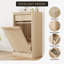 Armoire à ordures inclinable avec tiroir de rangement, poubelle dissimulée à l'épreuve des animaux de compagnie pour la cuisine, le salon et les petits appartements