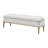 Scotts Square Accent Bench - Light Champagne