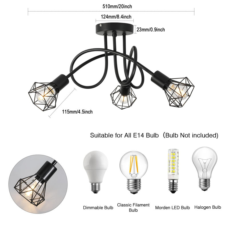 Latricia Semi Flush Mount