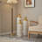 Set Of 3 Modern Decoration Large Glazed Floor Metal Vase