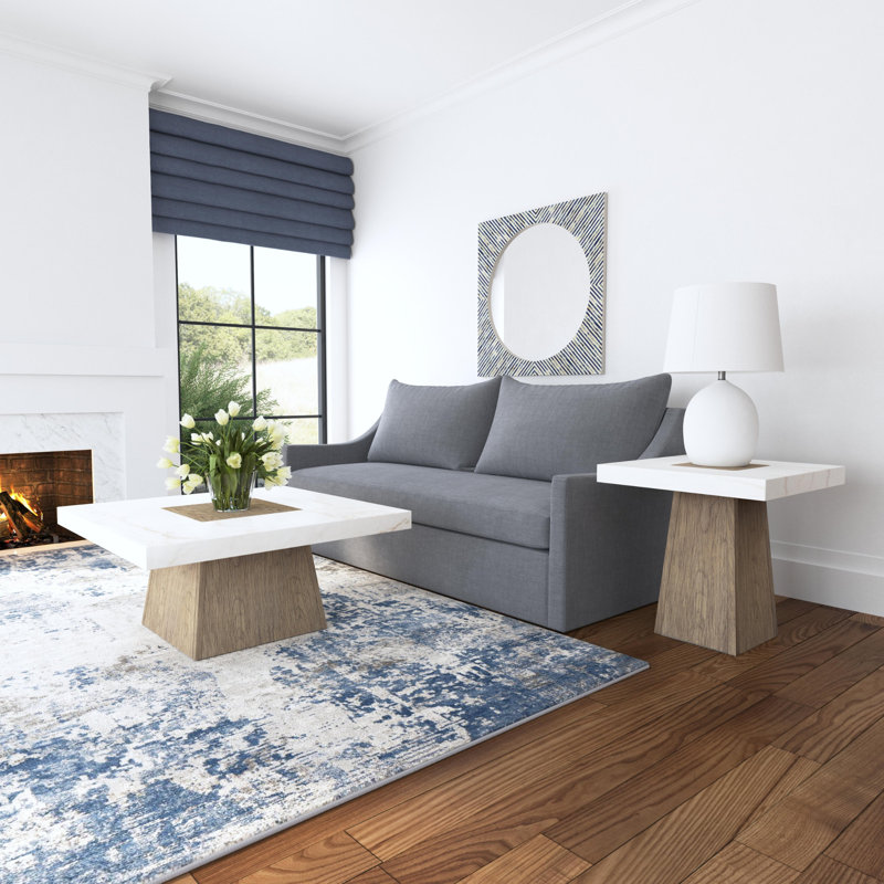 Alberton Bone Flat Wall Mirror