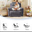 Fauteuil inclinable électrique tapissier de 43,3 po Callendale avec charge USB et de type C-892531434