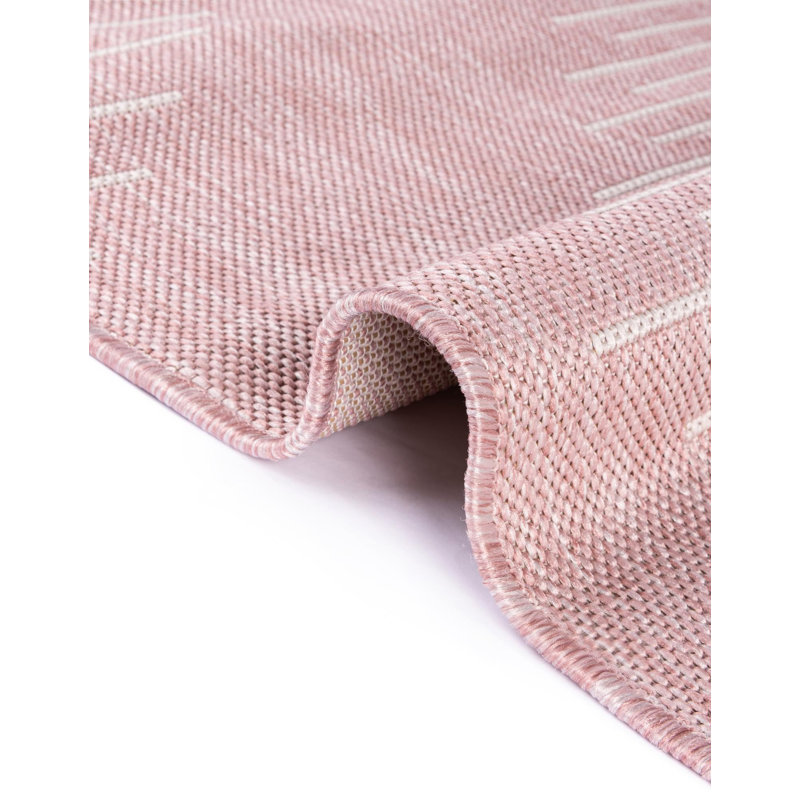 Striped Indoor / Outdoor Rug, Rectangle 7' x 10'