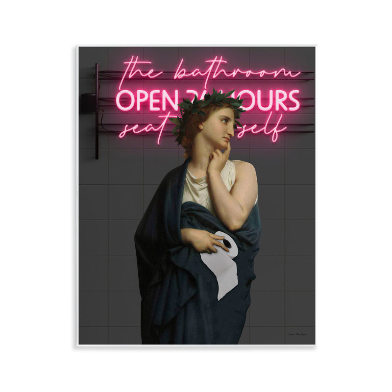 Classical Lady at Bathroom Wall Plaque, design by Seven Trees Design