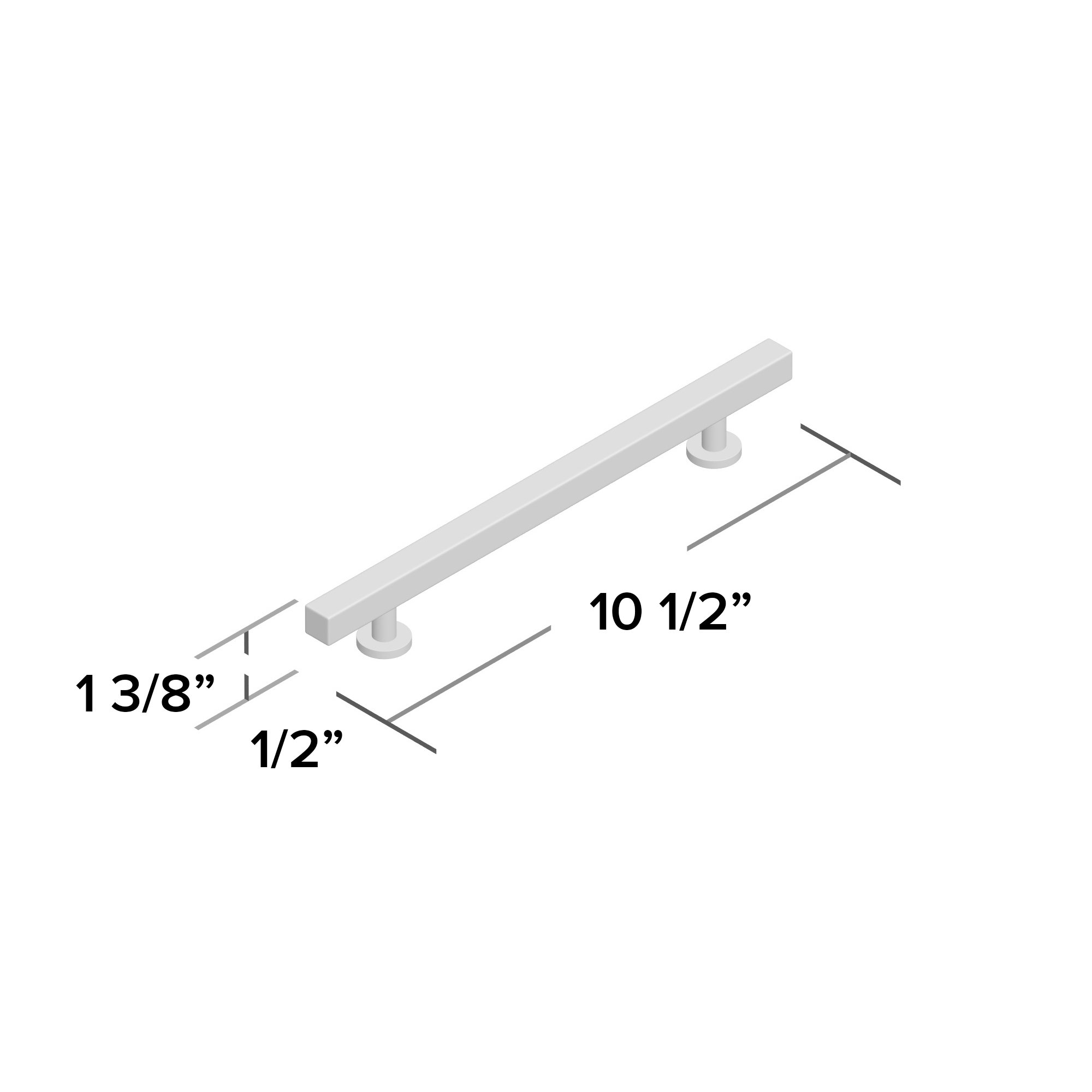 Trinity Bar Pull, Satin Nickel, 8"