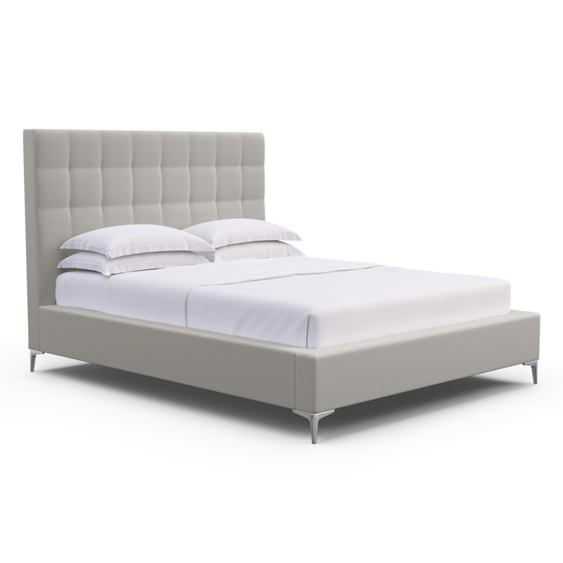 Bryant Upholstered Bed, Queen, Dark Brown, Vintage Leather Chocolate