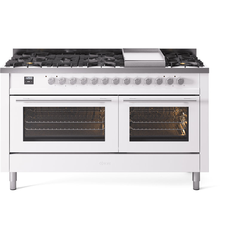 ILVE Professional Plus II 60 Dual Fuel Range , Blue/Gray, Natural Gas