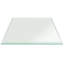 Plateau de table en verre trempé, surface carrée à bords biseautés de 34 po, surface transparente de 1/2 po d'épaisseur pour le bureau personnel ou le mobilier d'extérieur par Fab Glass and Mirror-102239184