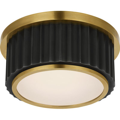 Cavill 5" Solitaire Flush Mount with Frosted Glass