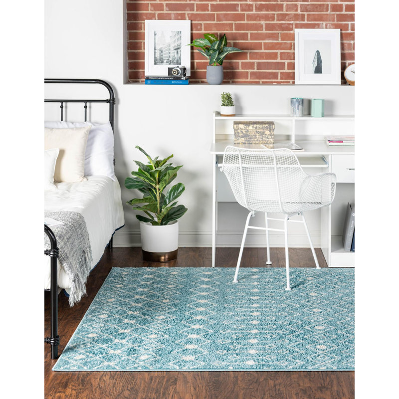 Abstract Indoor Rug, Rectangle 7'10" x 10'