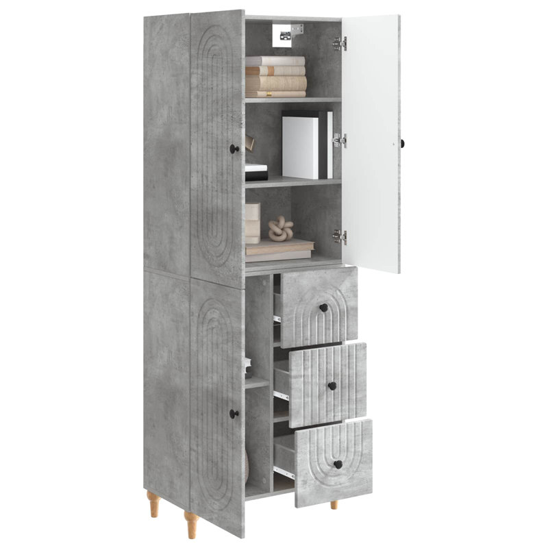 Storage Cabinet, Concrete Grey