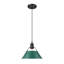 Petit luminaire suspendu Akifumi avec pin vert-173995331-173995332