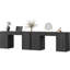 Bureau cannelé Cesiro 61 po avec tiroir et armoires-1921050113-2112878660