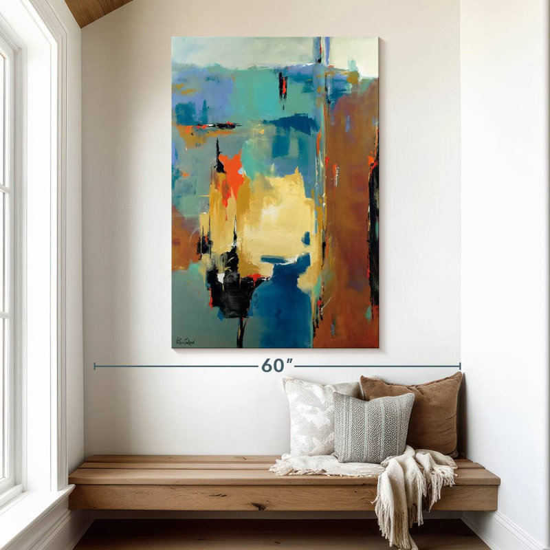 Abstrait cascade Avery, H 51 po x l 34 po