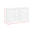 Desserte Wealdstone en blanc antique