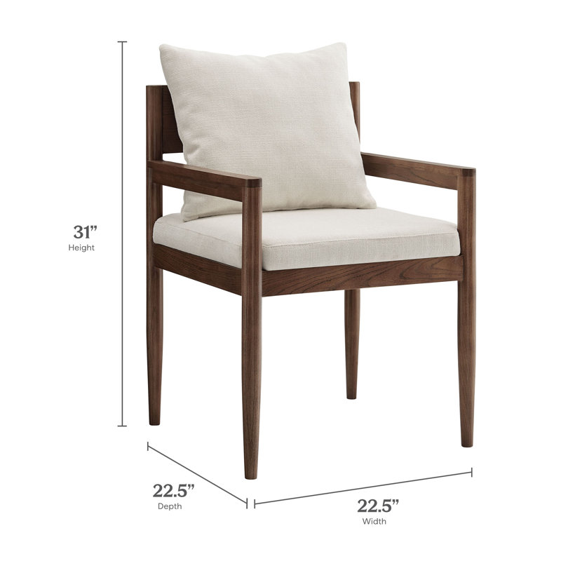 Remington Wood Dining Armchair, Salt