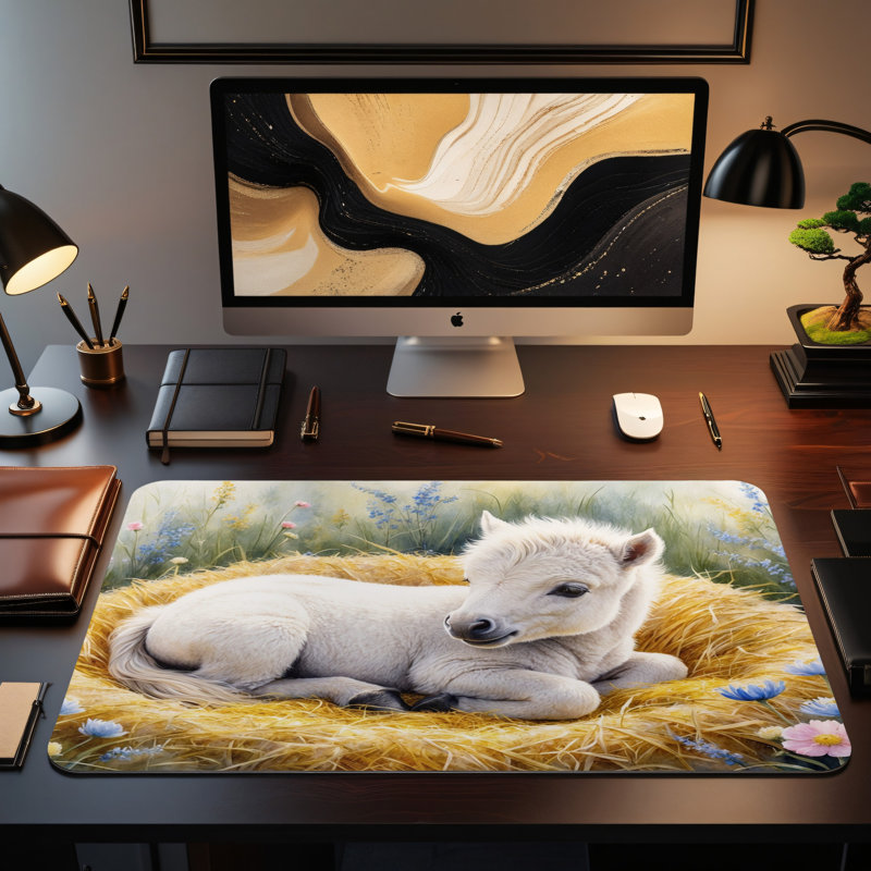 Polyester Desk Pad, 14.4x12.1