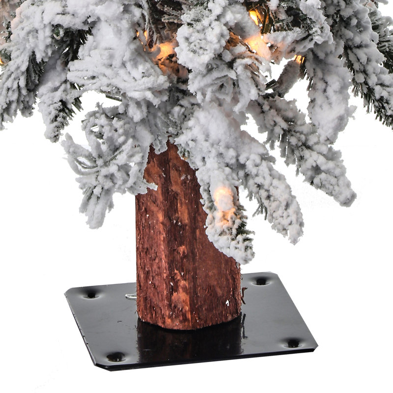 2' Twinkle lit Flock Elk Pass Alpine