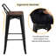 Tabouret en bois massif Armagh-553365420