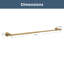 Franklin Brass Wake Telescoping 15-1/2 – 29 in. Adjustable Towel Holder, Wall Mount Towel Bar-103109149