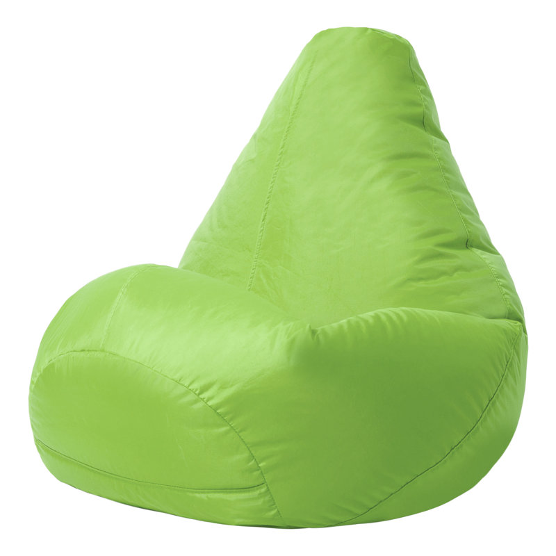Kids Highback, Gamer Indoor-Outdoor Bean Bag, Lime Green