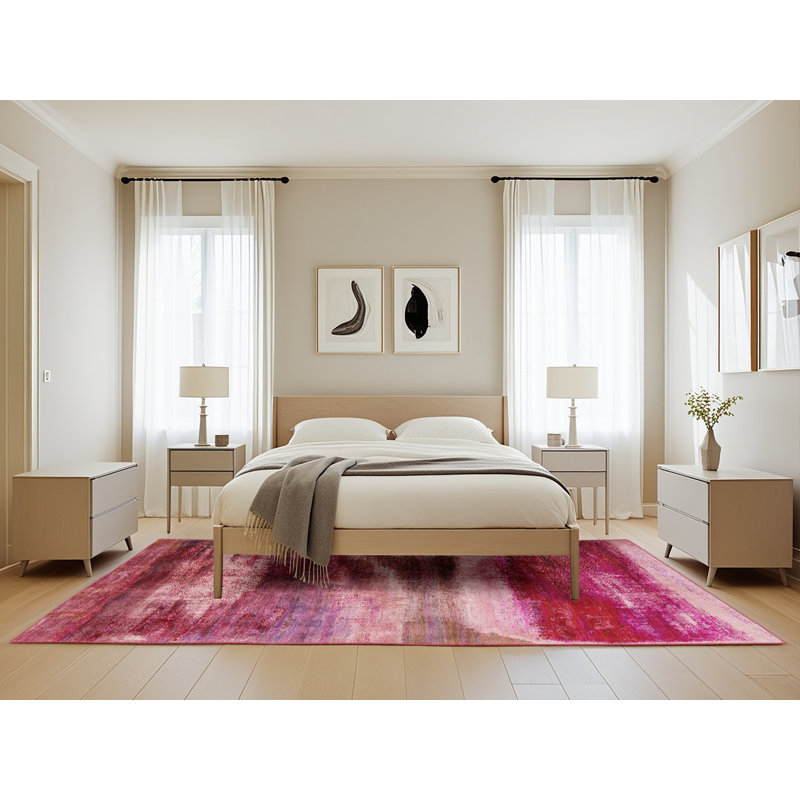 Abstract Indoor Rug, Rectangle 5' x 8'