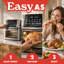 Friteuse à air numérique 14 pintes avec rôtissoire Gourmia, 12 préréglages, accessoires allant au lave-vaisselle, acier inoxydable, 1750 W-123844078
