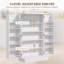 Armoire de rangement pour garde-manger de 41 po, armoire de cuisine autoportante avec 12 tablettes de porte, portes doubles, étagère à 5 niveaux et tablettes réglables-926090001