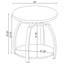 Ensemble de tables basses rondes 2 pièces Starrett