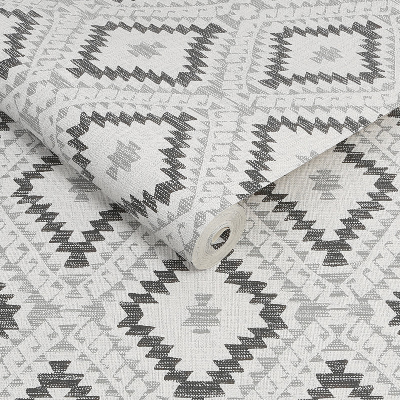Rouleau de papier peint Aztec Geo, Mono