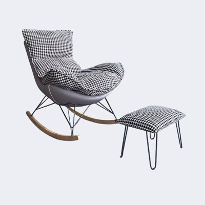 Chaise berçante légère et luxueuse