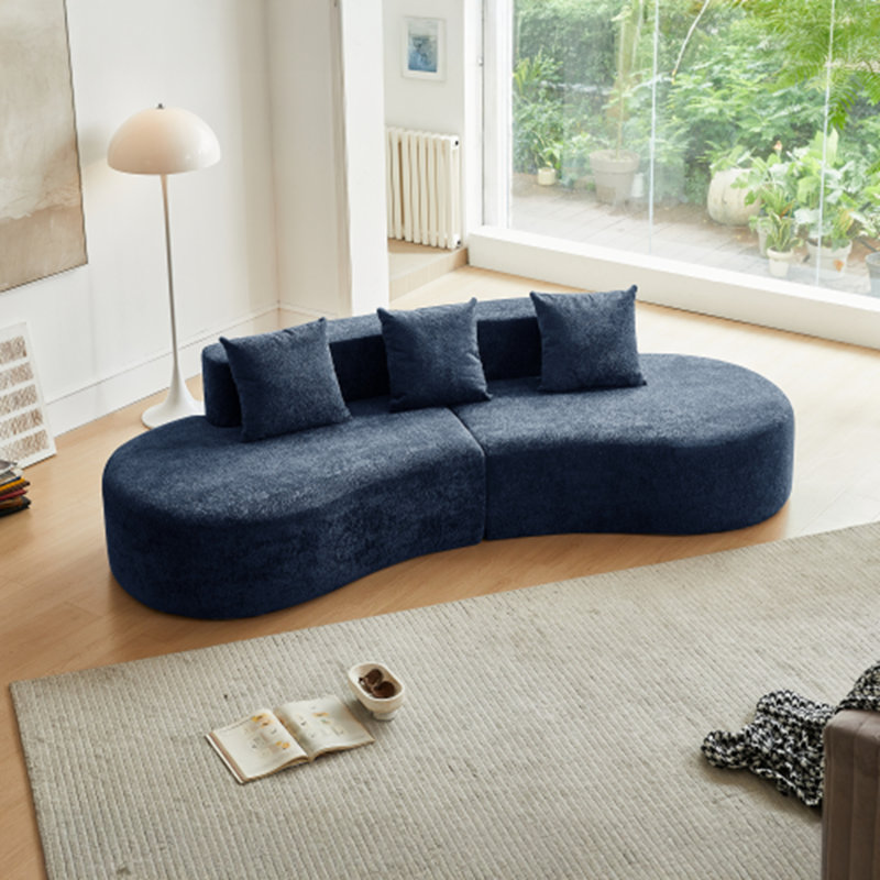 Canapé modulaire courbé moderne à 5 places - Canapé confortable et chic pour le salon / appartement, assemblage rapide et facile