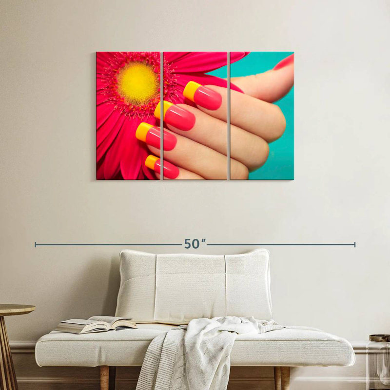 Shuttleworth Gerbera Inspired Nails, 24" H x 38" W
