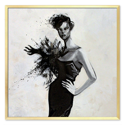 1 Piece Single Picture Frame Wall Art on Canvas