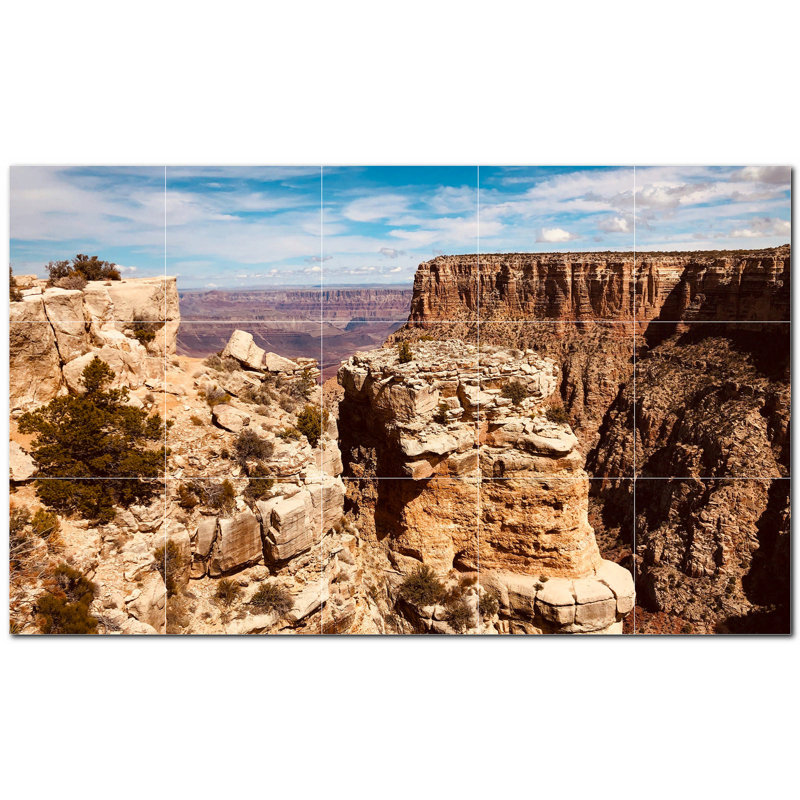 Murale décorative en céramique 4,25 po x 4,25 po