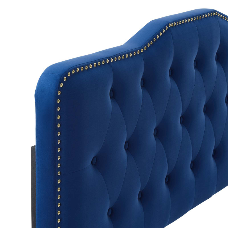 Modway Amber Platform Bed, Navy, Twin