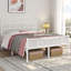 Modern Metal Bed Frame with Cross-design Headboard & Footboard-940498132-940498134