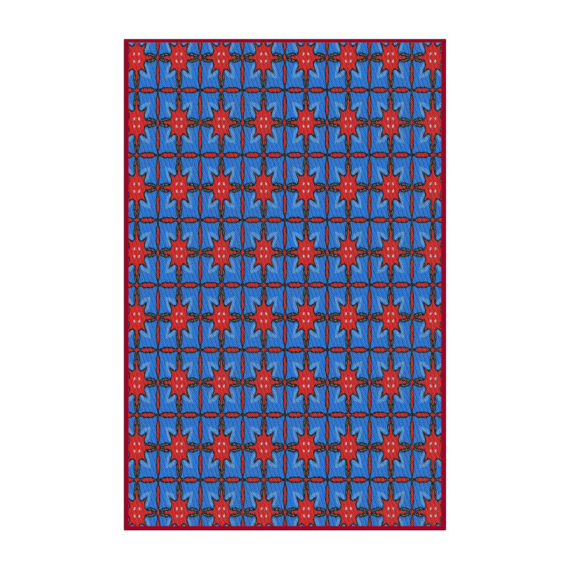 Geometric Indoor Rug, Rectangle 5' x 7'