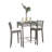 Graphite 2 - Person Wicker Patio Dining Set with Square Table-27894575-87982703