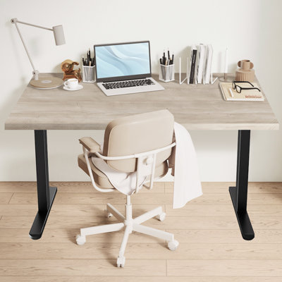 Standing Desk Frame With Powerful Brushless Motor, Double Crossbeam Structure, Thick Adjustable Desk Legs
