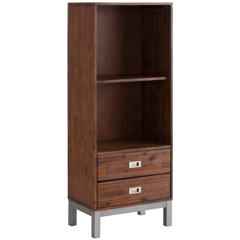 London 140cm H x 55cm W Solid Wood Standard Bookcase