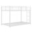 Metal Low Bunk Bed With Ladder-962980355