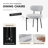 Sherpa Fabric Upholstered Dining Chairs Set With Backrest For Dining Room, Kitchen, Living Room, Includes 8 Chairs-1493605424