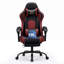 Ergonomic Gaming Chair with Footrest, Linkage Armrests and Faux Suede or Faux Leather-595656775-595656826