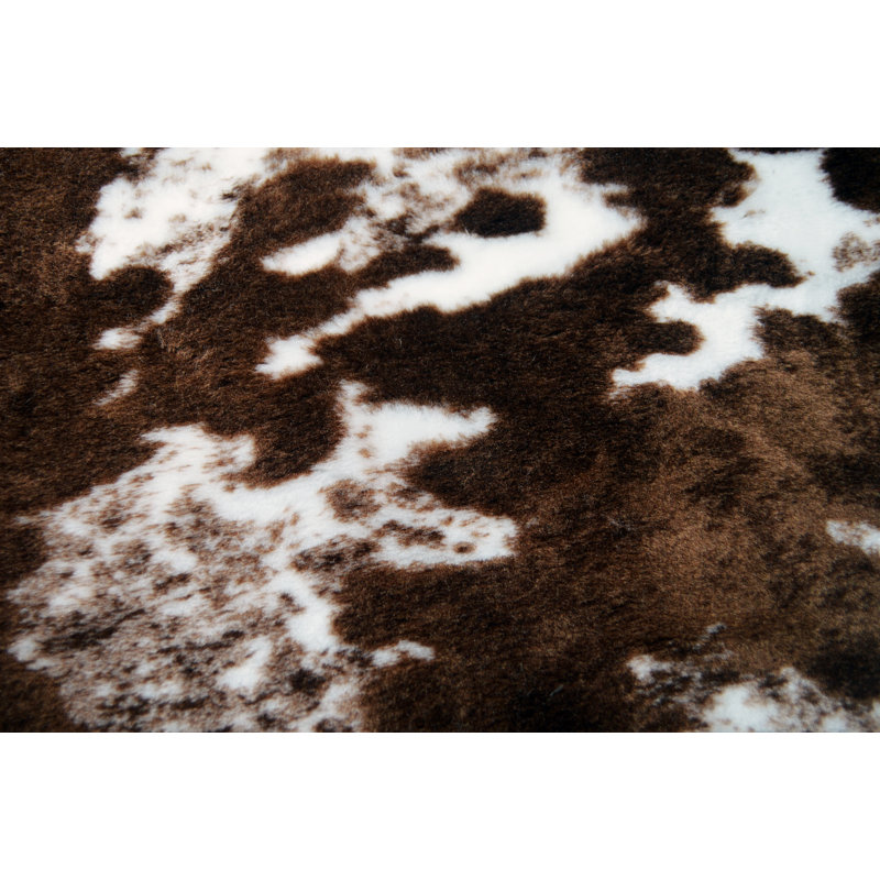 Beseris Animal Print 130cm X 130cm Area Rug