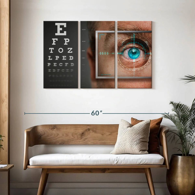 Alcaraz Blue Vision, 28" H x 45" W