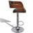 Johansen Swivel Upholstered Adjustable Height Counter Stool with Metal Frame