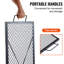 Foyer de cuisson rectangulaire en forme de foyer, acier robuste de 44 pouces, batterie de cuisine de camping portable, grande surface pour plusieurs aliments, barbecue résistant aux températures élevées, grille barbecue en acier, poignée facile à transporter,