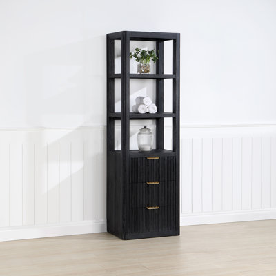 Adela Solid Wood Linen Cabinet