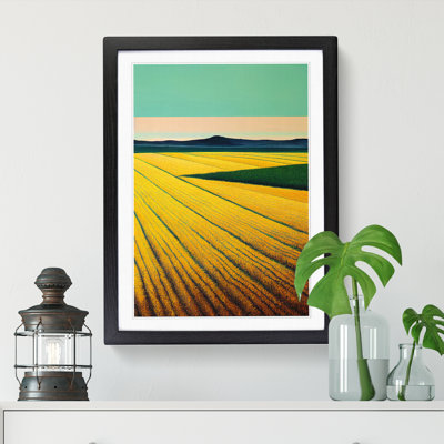 Wheat Field Abstract Vol.1 1 Piece Single Picture Frame Wall Art